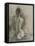 Charcoal Figure Study I-Ethan Harper-Framed Stretched Canvas