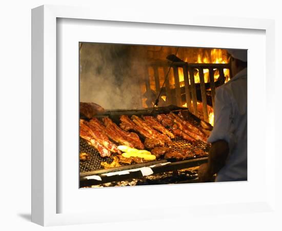 Charcoal Grill in Restaurant El Palenque, Mercado Del Puerto, Montevideo, Uruguay-Per Karlsson-Framed Photographic Print