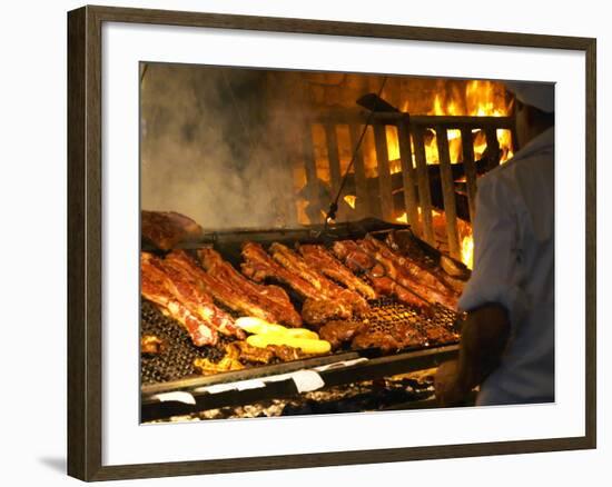 Charcoal Grill in Restaurant El Palenque, Mercado Del Puerto, Montevideo, Uruguay-Per Karlsson-Framed Photographic Print