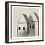 Charcoal Houses-Boho Hue Studio-Framed Art Print