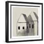 Charcoal Houses-Boho Hue Studio-Framed Art Print