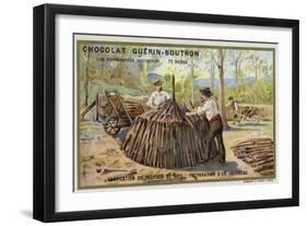 Charcoal Manufacturing-null-Framed Giclee Print