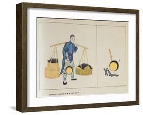 Charcoal Peddler-null-Framed Giclee Print