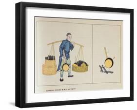 Charcoal Peddler-null-Framed Giclee Print