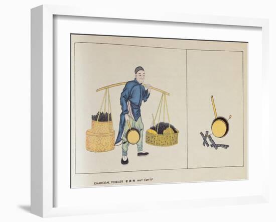 Charcoal Peddler-null-Framed Giclee Print