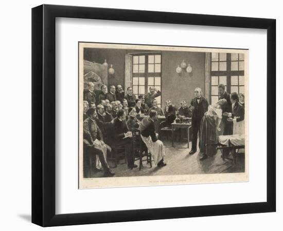 Charcot and Asylum Patient-A. Lurat-Framed Art Print