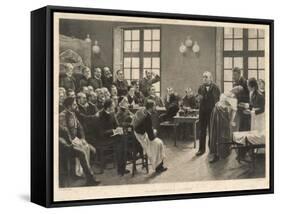 Charcot and Asylum Patient-A. Lurat-Framed Stretched Canvas