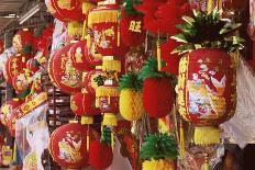 Red and Yellow Lanterns for Sale at Chinese Lantern Shop in Georgetown, Penang, Malaysia-Charcrit Boonsom-Photographic Print