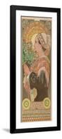 Chardon De Greves (Thistle), Ca. 1901-Alphonse Mucha-Framed Giclee Print