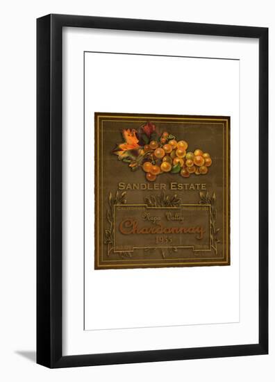 Chardonnay Wine Label-null-Framed Giclee Print