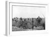 Charge by a Regiment of French Zouaves on the Plateau of Touvent, Artois, France, 7 June 1915-null-Framed Giclee Print