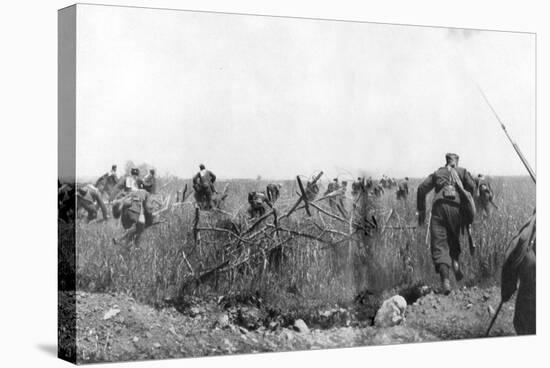 Charge by a Regiment of French Zouaves on the Plateau of Touvent, Artois, France, 7 June 1915-null-Stretched Canvas