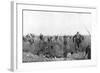 Charge by a Regiment of French Zouaves on the Plateau of Touvent, Artois, France, 7 June 1915-null-Framed Giclee Print