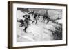 Charge of French Alpine Chasseurs in Alsace, WW1-Ernest Prater-Framed Art Print