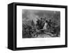 Charge of General Grant, Battle of Shiloh, Tennessee, April 1862, (1862-186)-W Ridgway-Framed Stretched Canvas