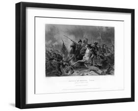 Charge of General Grant, Battle of Shiloh, Tennessee, April 1862, (1862-186)-W Ridgway-Framed Giclee Print