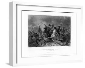 Charge of General Grant, Battle of Shiloh, Tennessee, April 1862, (1862-186)-W Ridgway-Framed Giclee Print