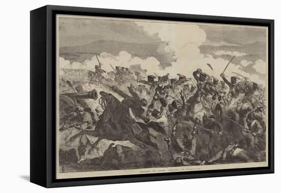 Charge of Light Cavalry, at Balaclava-Sir John Gilbert-Framed Stretched Canvas