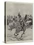 Charge of the 7th Light Dragoons at Corunna-Richard Caton Woodville II-Stretched Canvas