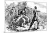 Charge of the Federals at Corinth, American Civil War-null-Mounted Giclee Print