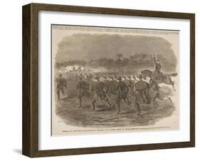 Charge of the First Massachusetts Regiment on a Rebel Rifle Pit Near Yorktown-Winslow Homer-Framed Giclee Print