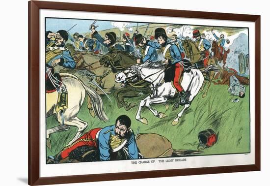 Charge of the Light Brigade at Balaclava, Crimean War, 25 October, 1854-null-Framed Giclee Print