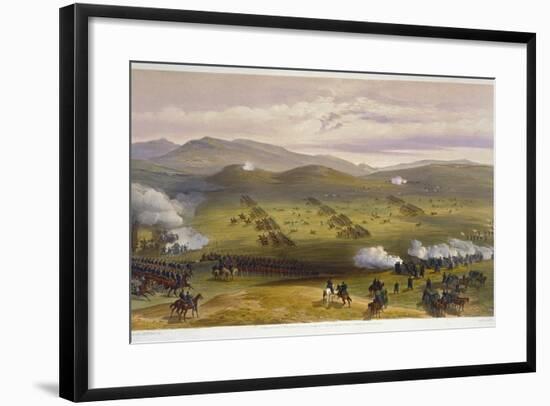 Charge of the Light Cavalry Brigade, October 25th 1854, Detail of Artillery, from 'The Seat of…-William 'Crimea' Simpson-Framed Giclee Print