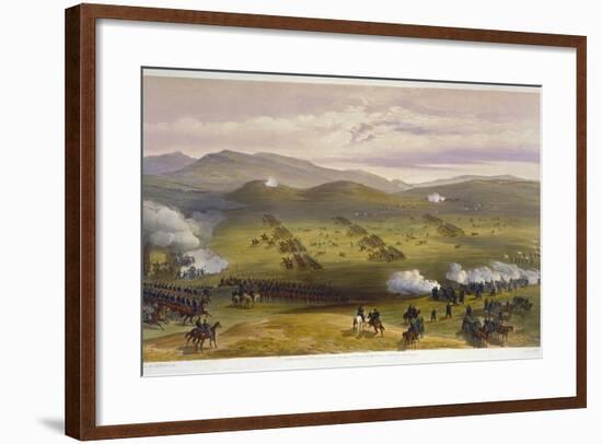 Charge of the Light Cavalry Brigade, October 25th 1854, Detail of Artillery, from 'The Seat of…-William 'Crimea' Simpson-Framed Giclee Print