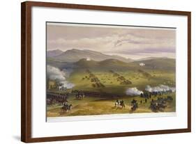 Charge of the Light Cavalry Brigade, October 25th 1854, Detail of Artillery, from 'The Seat of…-William 'Crimea' Simpson-Framed Giclee Print