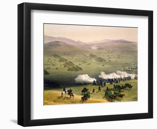 Charge of the Light Cavalry Brigade, October 25th 1854, Detail of Artillery-William Simpson-Framed Giclee Print