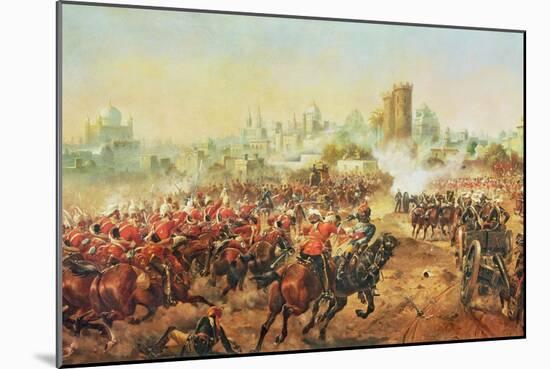 Charge of the Queens Bays Against the Mutineers at Lucknow, 6th March 1858-Henry A. Payne-Mounted Giclee Print