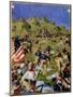 Charge of the Rough Riders At San Juan Hill in 1898-null-Mounted Giclee Print