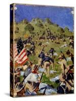 Charge of the Rough Riders At San Juan Hill in 1898-null-Stretched Canvas