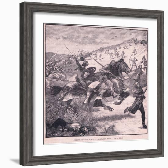 Charge of the Scots at Homildon Hill Ad 1402-Walter Paget-Framed Giclee Print