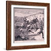 Charge of the Scots at Homildon Hill Ad 1402-Walter Paget-Framed Giclee Print