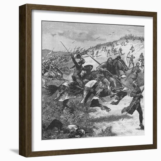 Charge of the Scots at the Battle of Homildon Hill, Northumberland, 1402-null-Framed Giclee Print