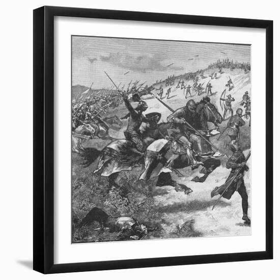 Charge of the Scots at the Battle of Homildon Hill, Northumberland, 1402-null-Framed Giclee Print