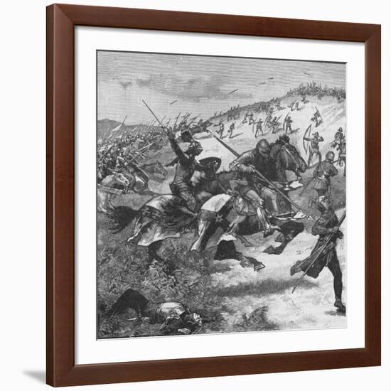 Charge of the Scots at the Battle of Homildon Hill, Northumberland, 1402-null-Framed Giclee Print