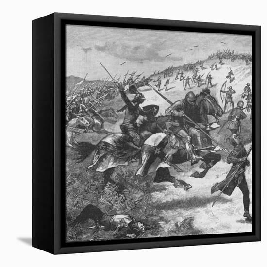 Charge of the Scots at the Battle of Homildon Hill, Northumberland, 1402-null-Framed Stretched Canvas