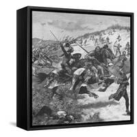 Charge of the Scots at the Battle of Homildon Hill, Northumberland, 1402-null-Framed Stretched Canvas