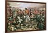 Charge of the Scots Greys at Waterloo-Richard Caton Woodville-Framed Giclee Print