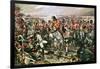 Charge of the Scots Greys at Waterloo-Richard Caton Woodville-Framed Giclee Print