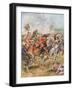 Charge of the Third Dragoons from 'Glorious Battles of English History' by Major C.H. Wylly, 1920S-Henry A. Payne-Framed Giclee Print