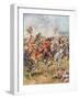 Charge of the Third Dragoons from 'Glorious Battles of English History' by Major C.H. Wylly, 1920S-Henry A. Payne-Framed Giclee Print