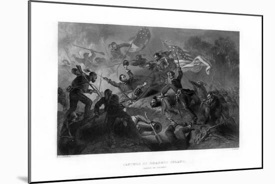 Charge of the Zouaves, Capture of Roanoke Island, North Carolina, 1862-1867-JJ Crew-Mounted Giclee Print