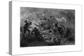 Charge of the Zouaves, Capture of Roanoke Island, North Carolina, 1862-1867-JJ Crew-Stretched Canvas