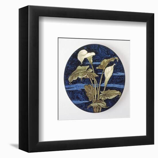 Charger - Calla Lily Pattern-Unknown 19th Century American Artisan-Framed Art Print