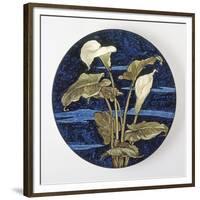 Charger - Calla Lily Pattern-Unknown 19th Century American Artisan-Framed Art Print