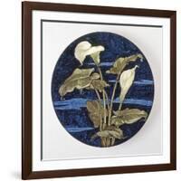 Charger - Calla Lily Pattern-Unknown 19th Century American Artisan-Framed Art Print