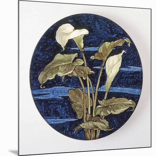 Charger - Calla Lily Pattern-Unknown 19th Century American Artisan-Mounted Art Print